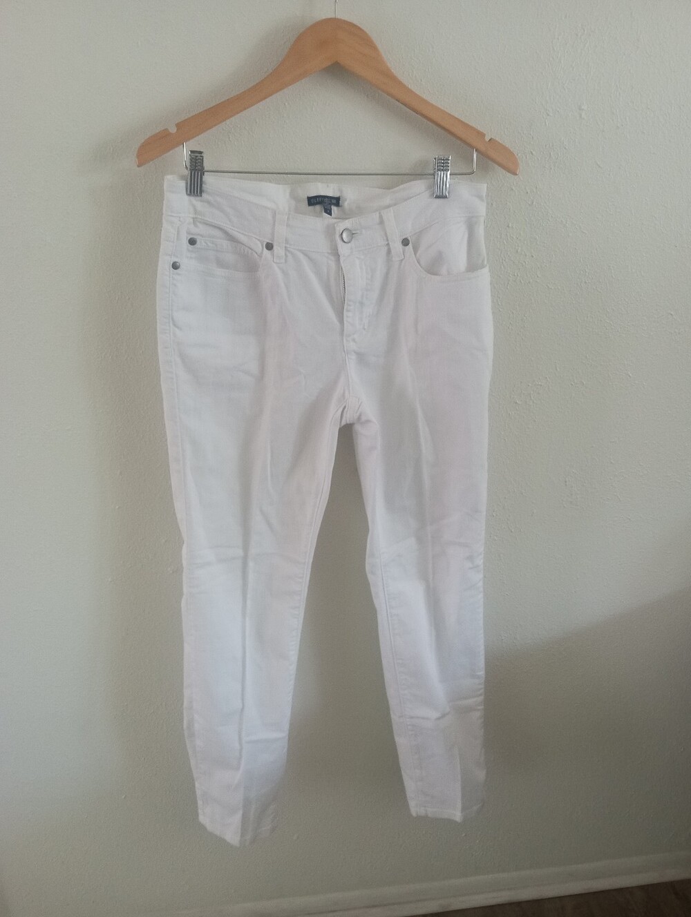 EILEEN FISHER Organic Cotton White Slim Jeans | 6 - Picture 2 of 8